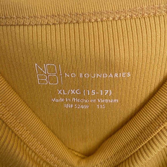 Yellow Ribbed Tank Top - Picture 3 of 3